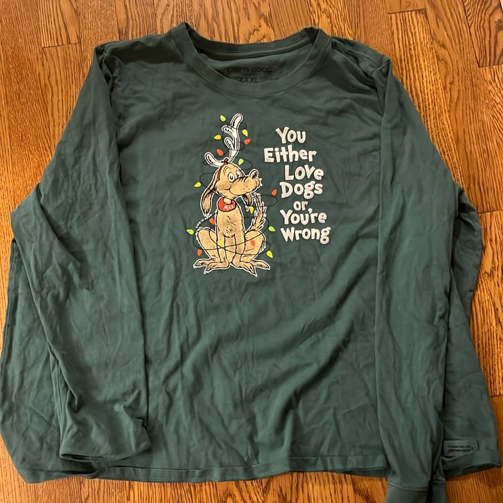 Life is Good Christmas Long sleeve tee size XXXL